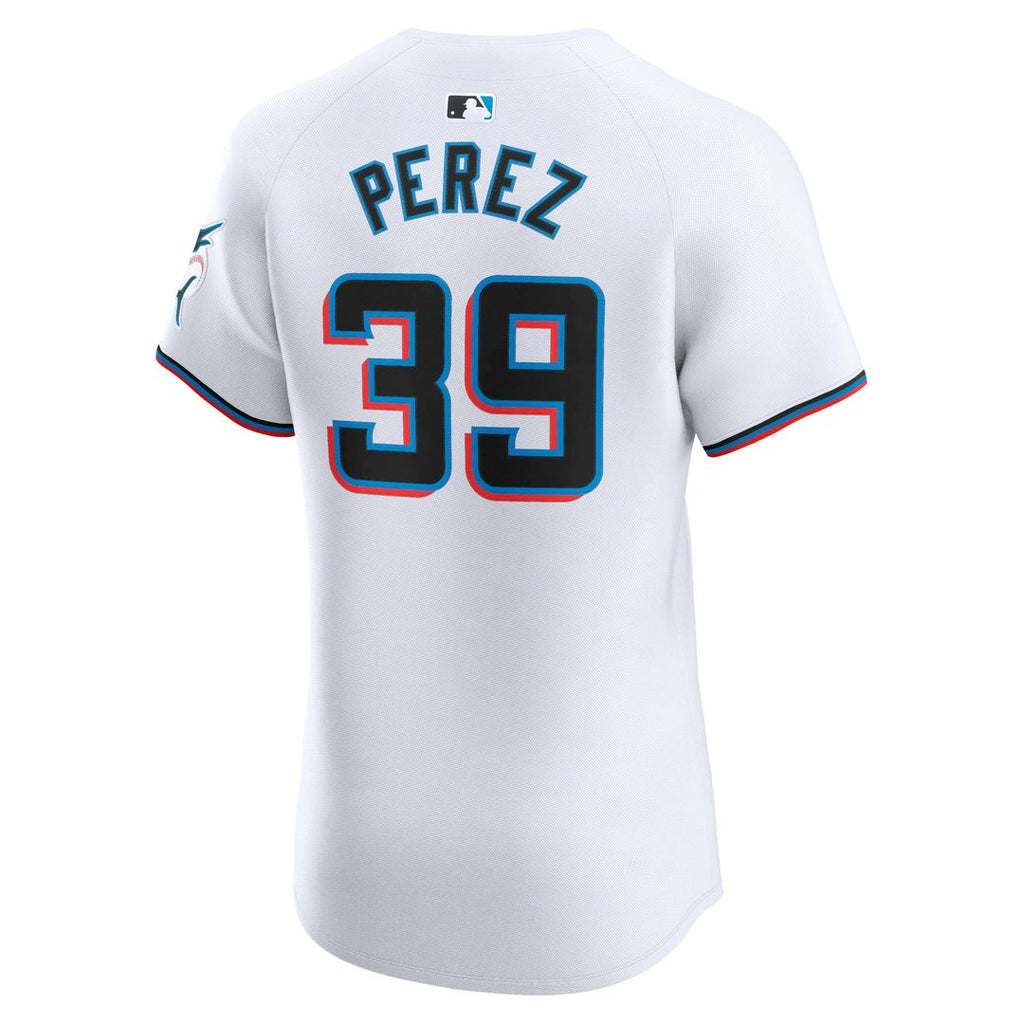 Miami Marlins Eury Perez Nike Home Elite Player Jersey - White