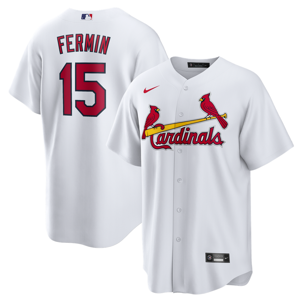 St. Louis Cardinals José Fermín Nike Home Replica Jersey - White