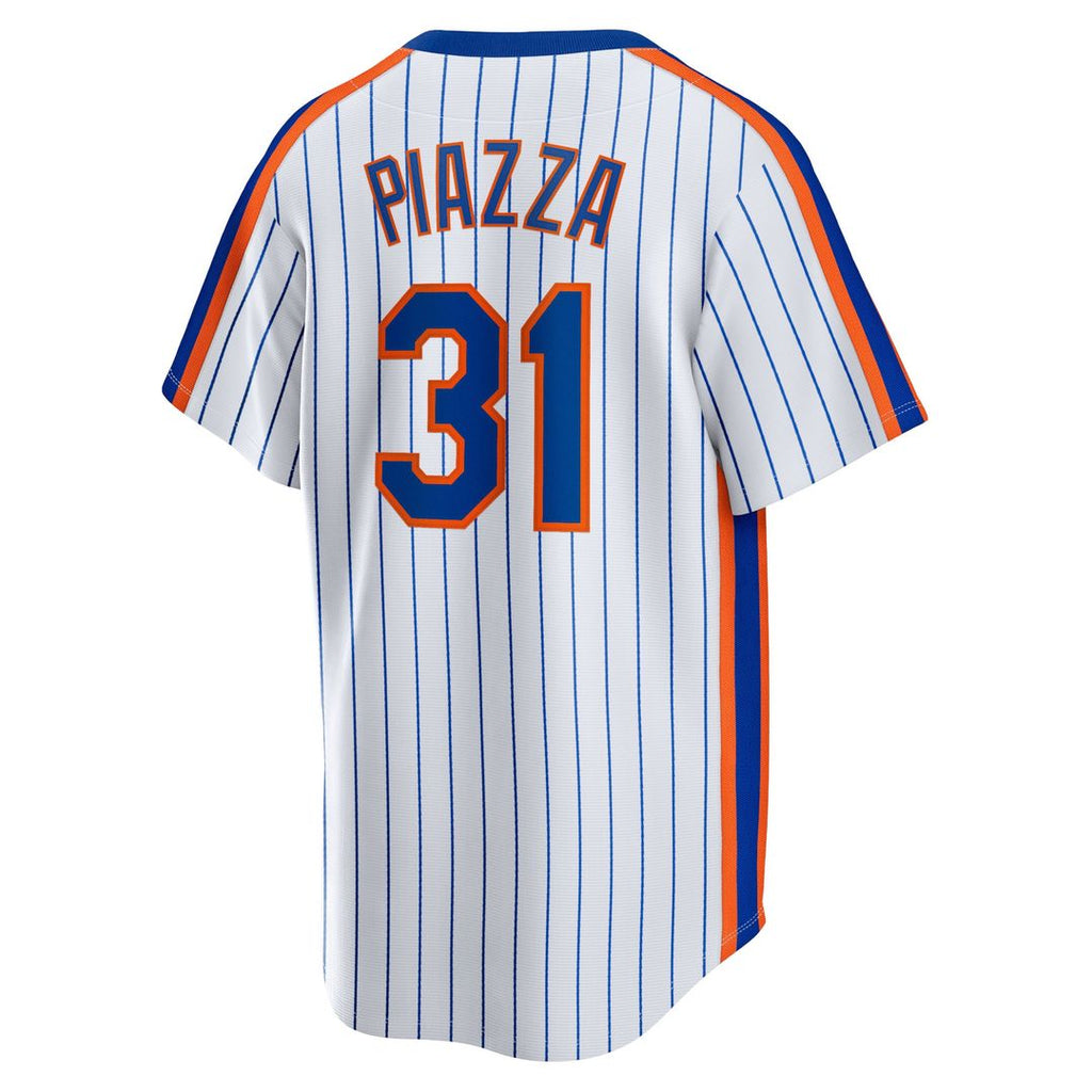 New York Mets Mike Piazza Nike Home Cooperstown Player Jersey - White