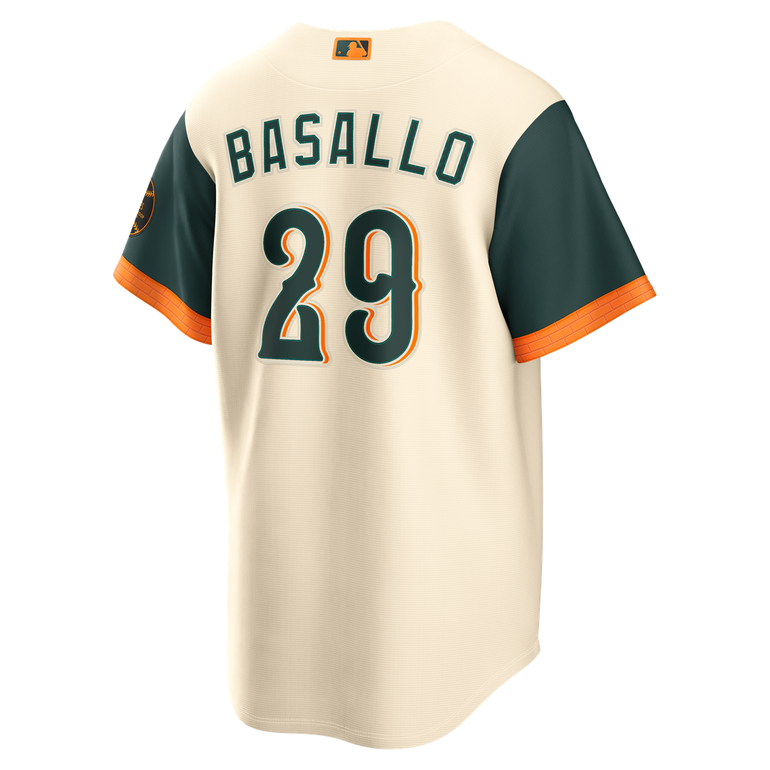 Baltimore Orioles Samuel Basallo Nike 2026 City Connect Stadium Jersey - Cream