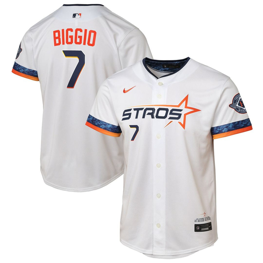 Houston Astros Craig Biggio Nike Youth 2025 City Connect Limited Player Jersey - White