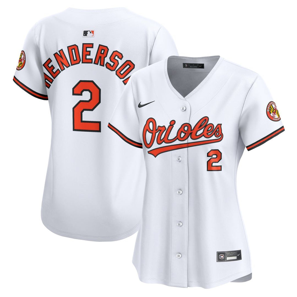 Baltimore Orioles Gunnar Henderson Nike Women's Home Limited Player Jersey - White