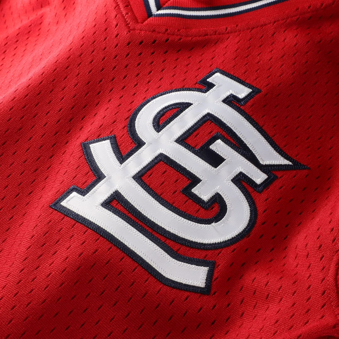 St. Louis Cardinals Ozzie Smith Mitchell & Ness Youth Cooperstown Mesh Batting Practice Jersey - Navy