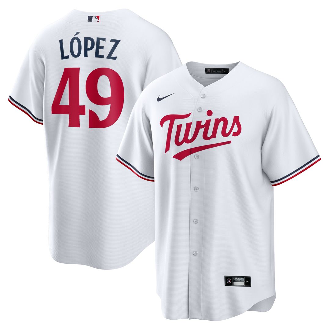 Minnesota Twins Pablo López Nike Home Replica Player Jersey - White