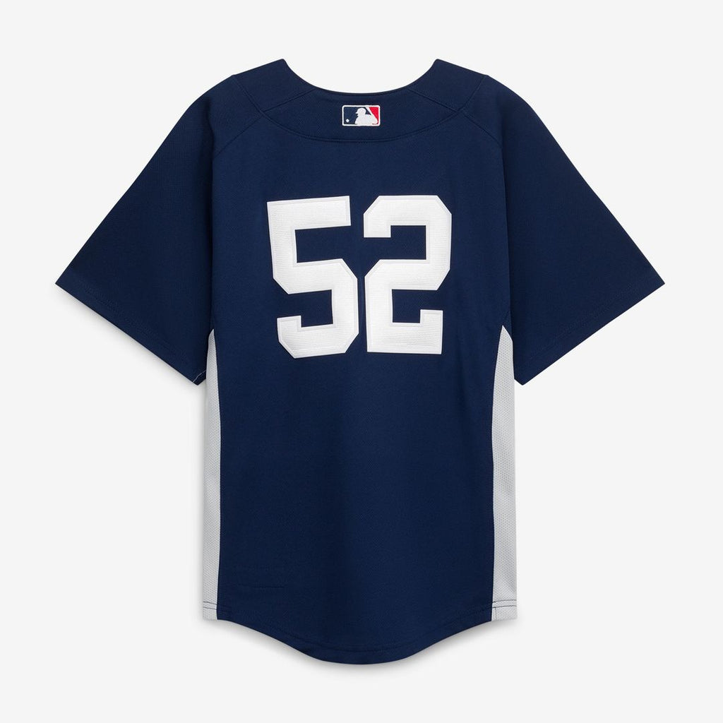 New York Yankees Mitchell & Ness CC Sabathia Youth Navy Mesh Batting Practice Jersey