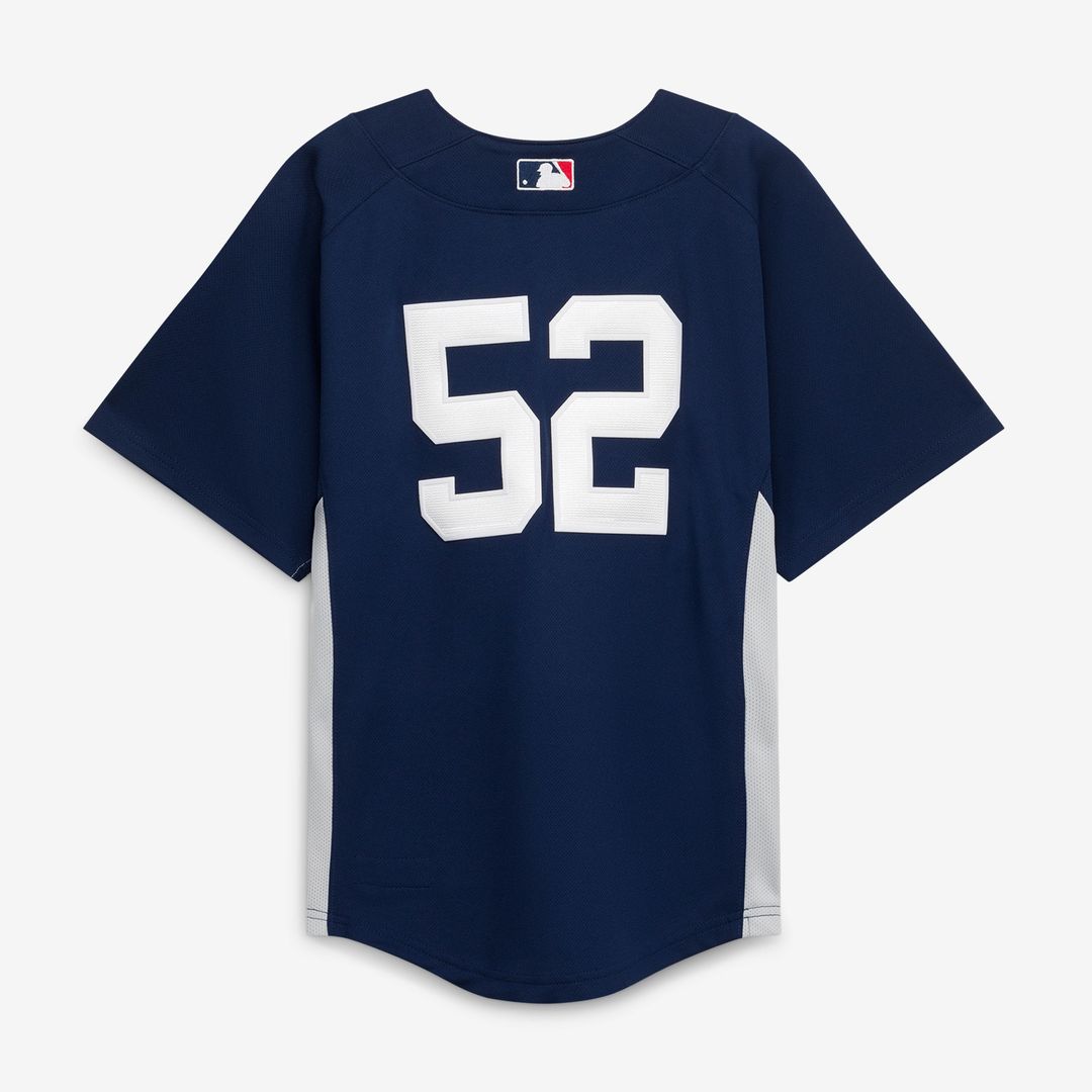 New York Yankees Mitchell & Ness CC Sabathia Youth Navy Mesh Batting Practice Jersey