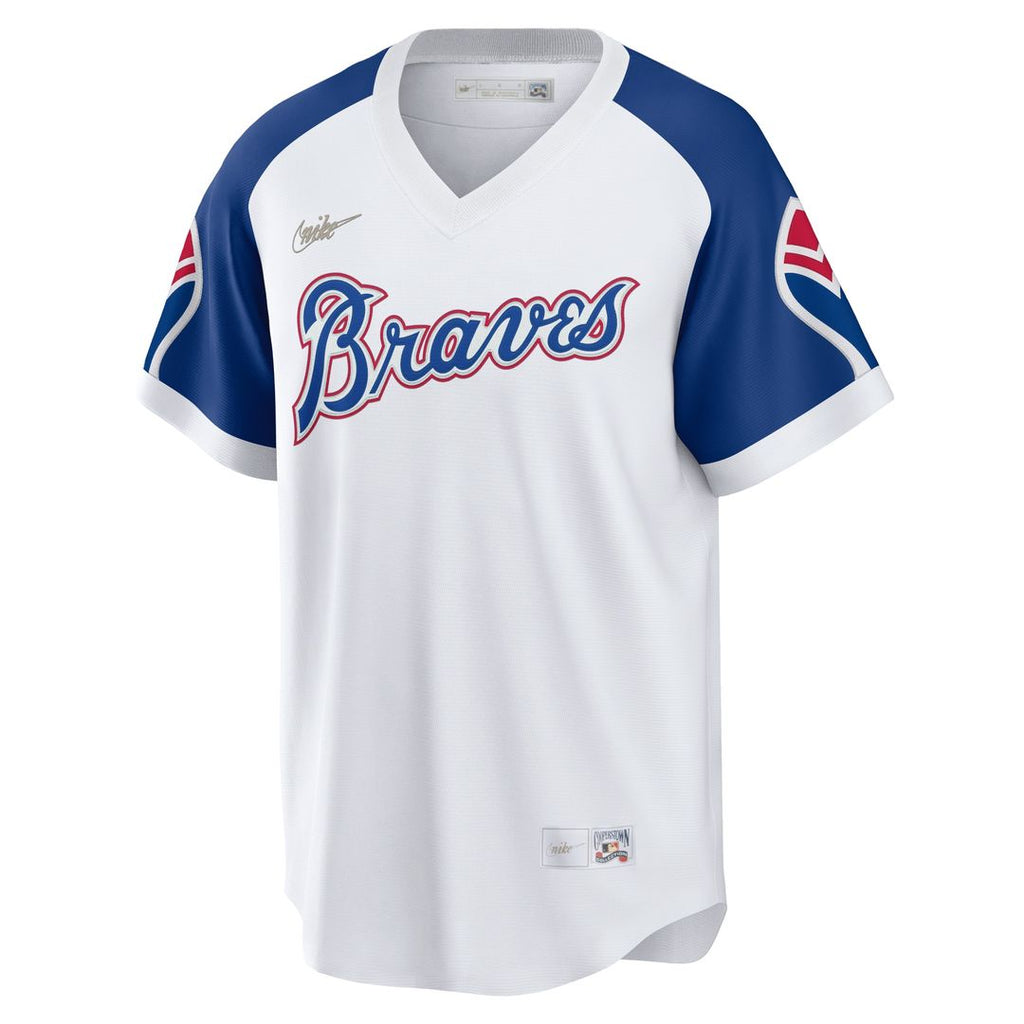 Atlanta Braves Hank Aaron Nike Home Cooperstown Player Jersey - White