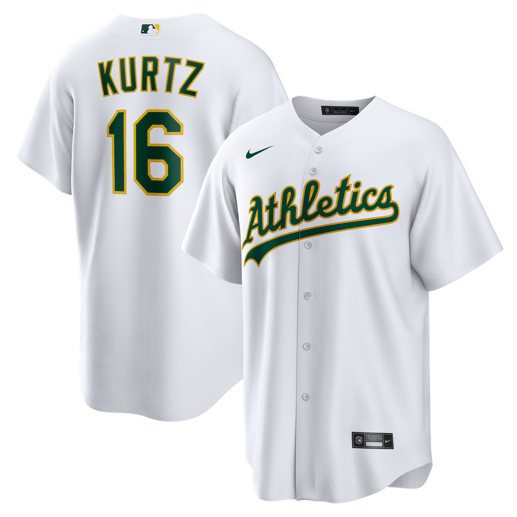 Athletics Nick Kurtz Nike Home Replica Jersey - White
