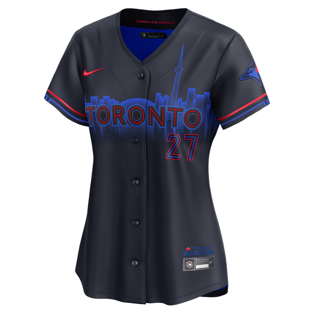 Toronto Blue Jays Vladimir Guerrero Jr. Nike Women's 2024 City Connect Limited Player Jersey - Navy