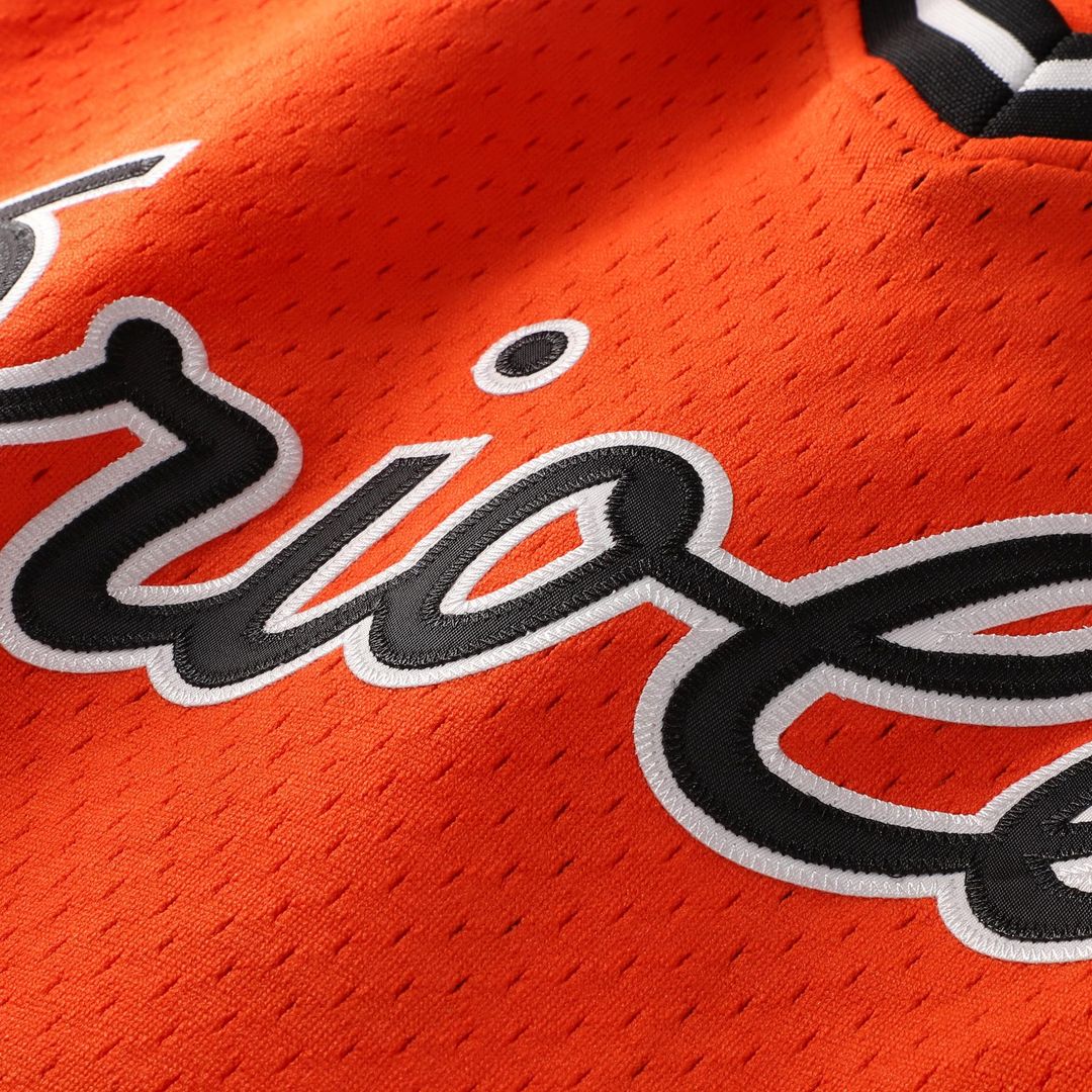 Baltimore Orioles Cal Ripken Jr. Profile Big & Tall Cooperstown Mesh Batting Practice Jersey - Orange