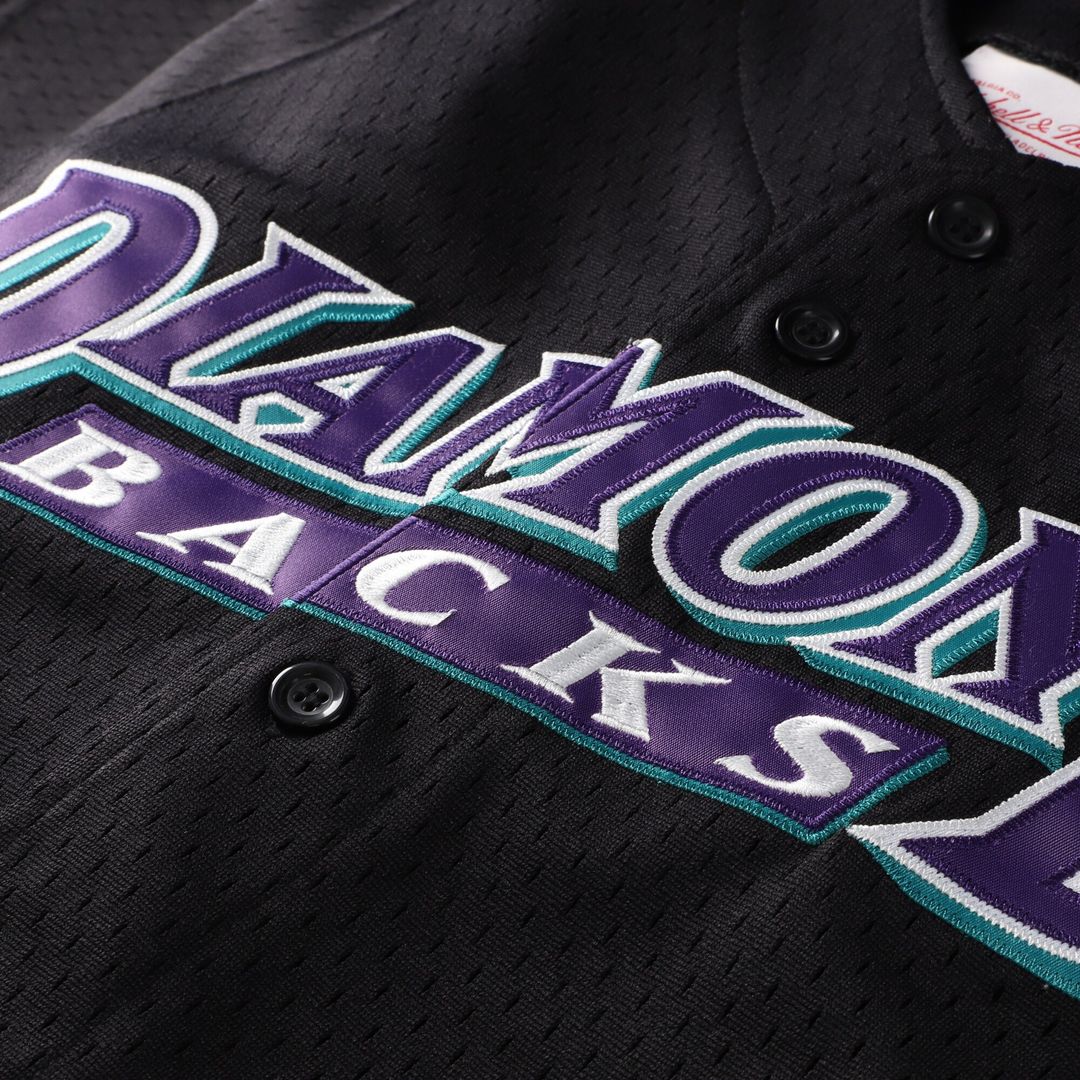 Arizona Diamondbacks Randy Johnson Mitchell & Ness Youth Cooperstown Mesh Batting Practice Jersey - Black