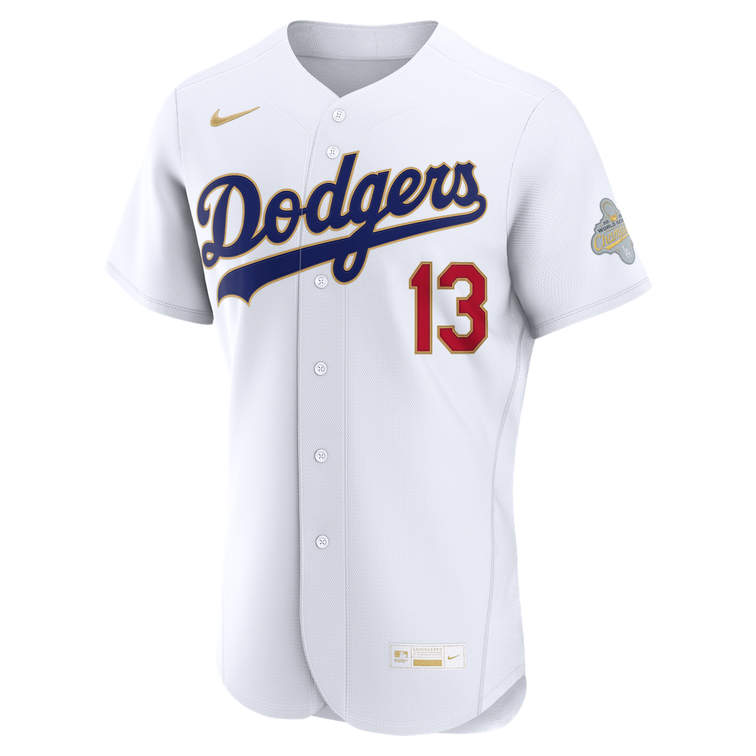 Los Angeles Dodgers Max Muncy Nike 2026 Gold Collection Authentic Jersey - White