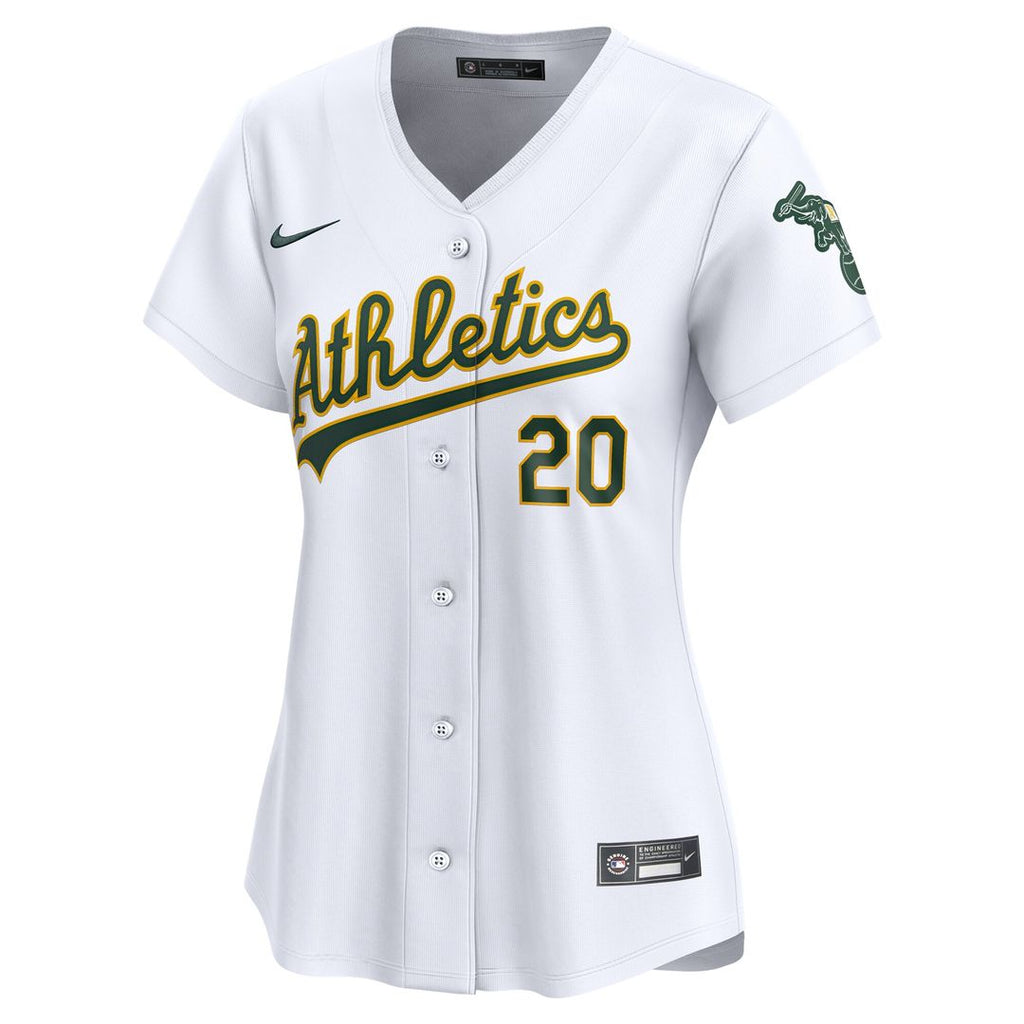 Athletics Zack Gelof Nike Women's Home Limited Player Jersey – White