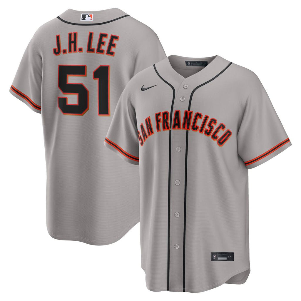 San Francisco Giants Jung Hoo Lee Nike Road Replica Jersey - Gray