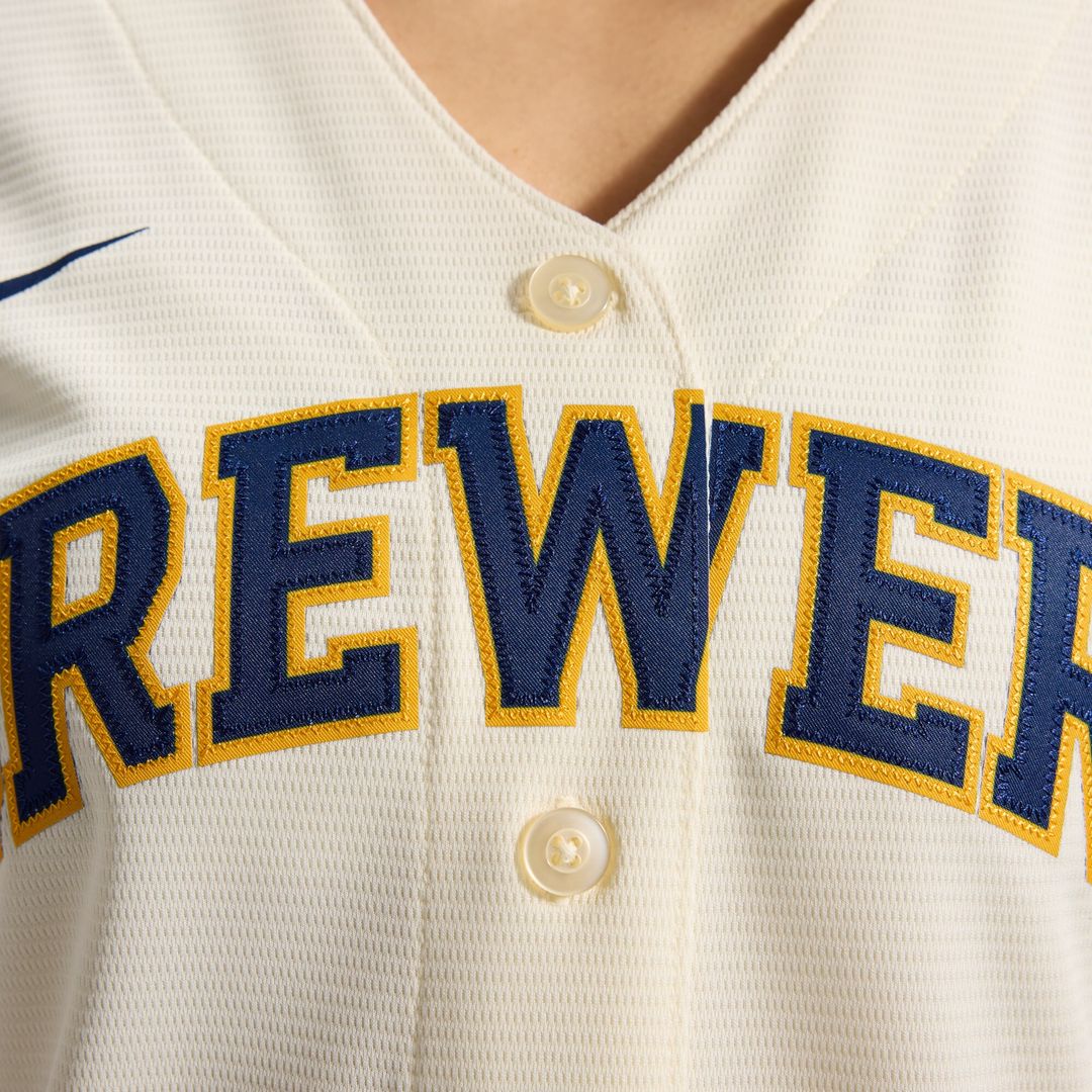 Milwaukee Brewers Sal Frelick Nike Women's Home Replica Jersey - Cream