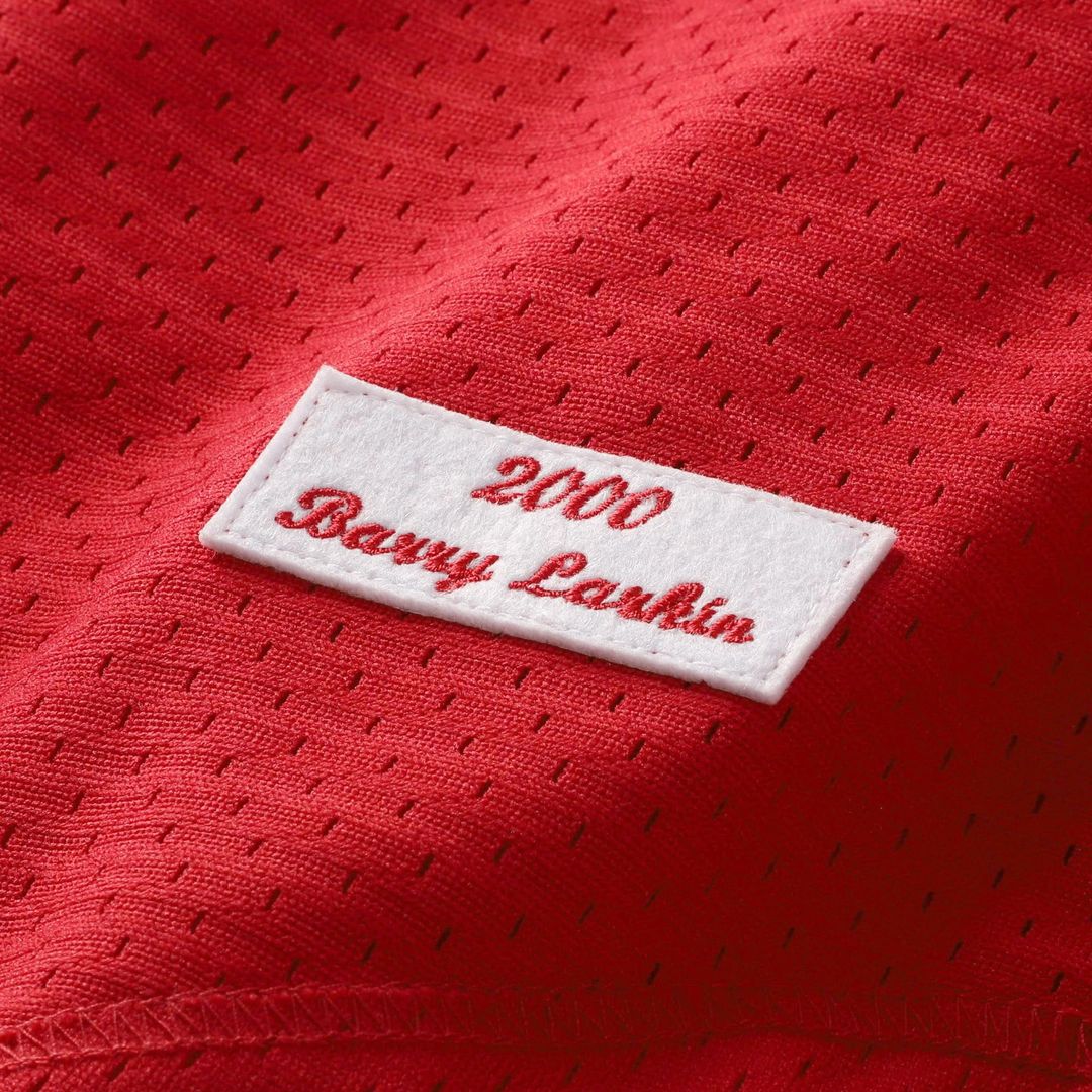 Cincinnati Reds Barry Larkin Mitchell & Ness Cooperstown Mesh Batting Practice Button - Up Jersey - Black