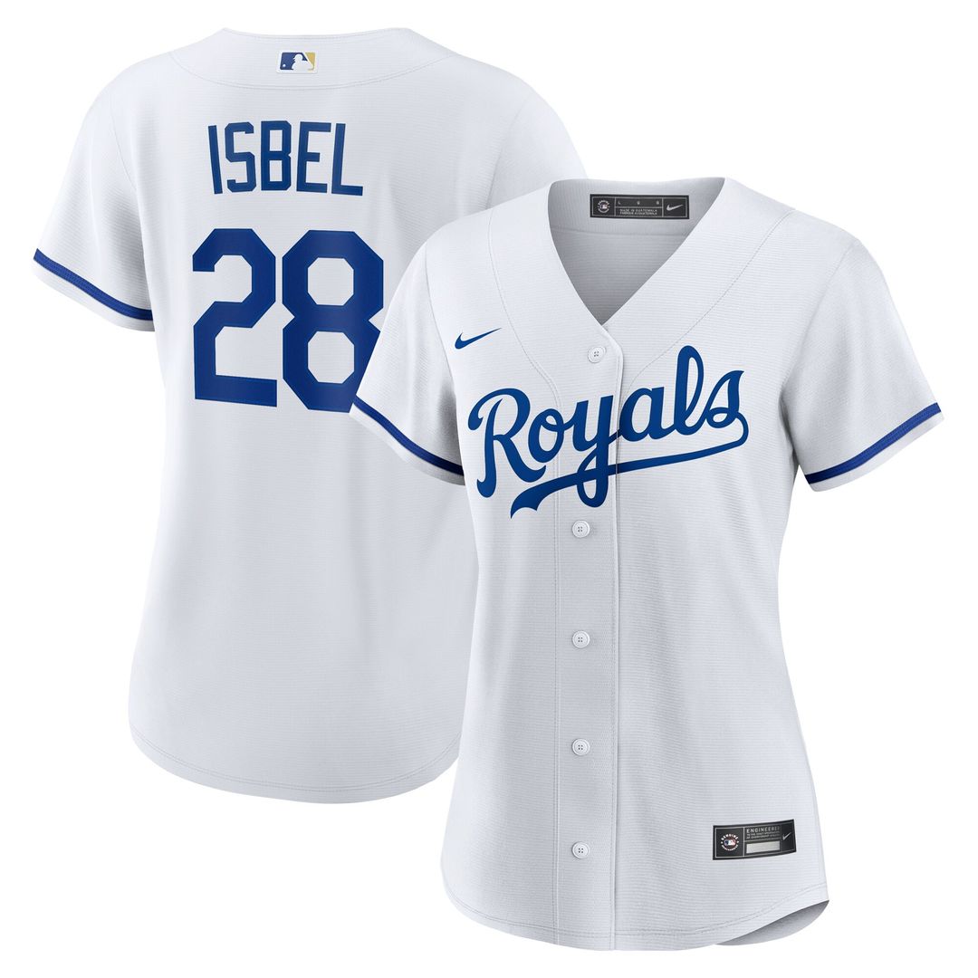 Kansas City Royals Kyle Isbel Nike Women's Home Replica Jersey - White