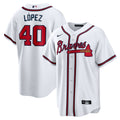 Atlanta Braves Reynaldo Lopez Nike Home Replica Jersey - White