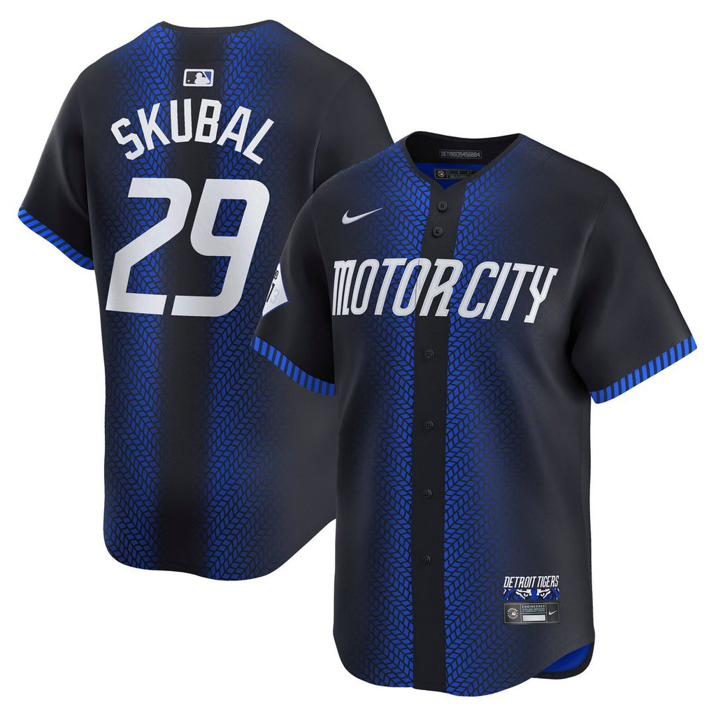 Detroit Tigers Tarik Skubal Nike City Connect Limited Jersey - Navy