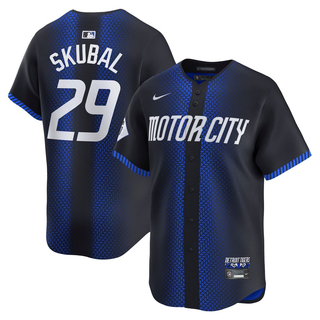 Detroit Tigers Tarik Skubal Nike City Connect Limited Jersey - Navy