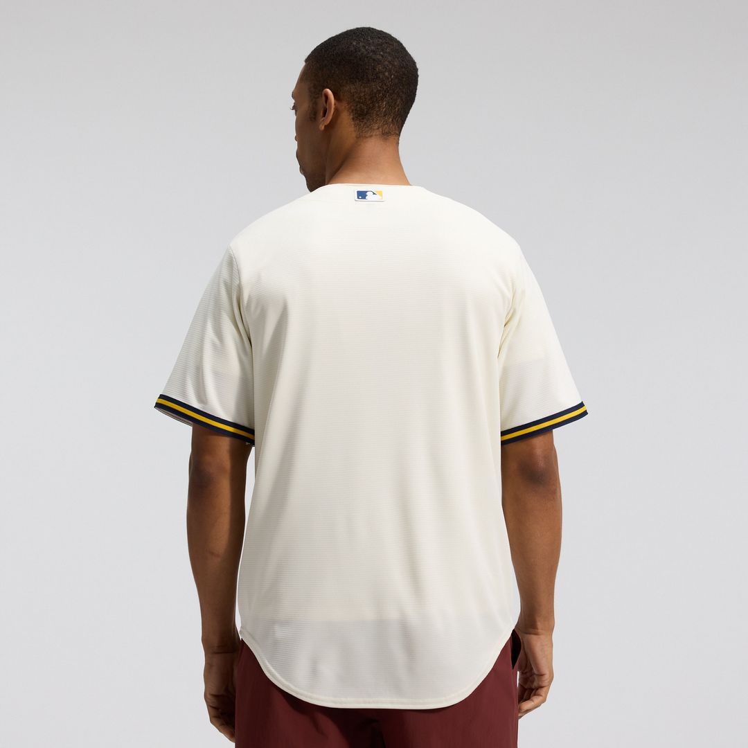 Milwaukee Brewers Nike Home Replica Team Jersey - Cream