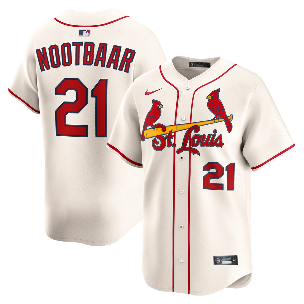 St. Louis Cardinals Lars Nootbaar Nike Alternate 2 Limited Jersey - Cream