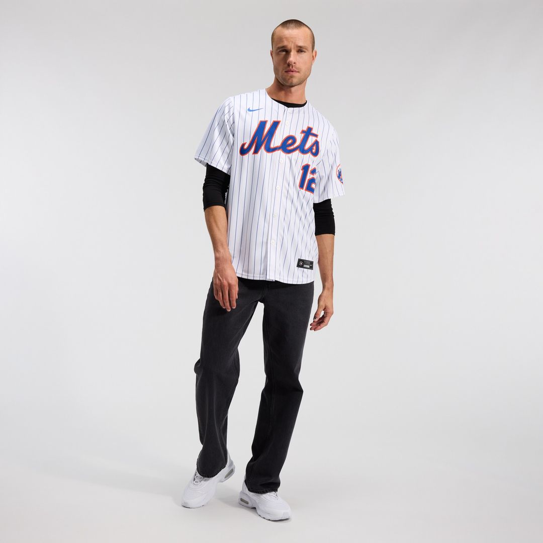 New York Mets Francisco Lindor Nike Home Limited Jersey - White