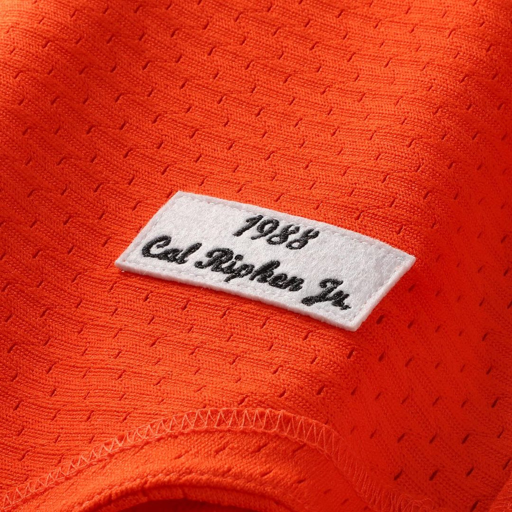 Baltimore Orioles Cal Ripken Jr. Profile Big & Tall Cooperstown Mesh Batting Practice Jersey - Orange