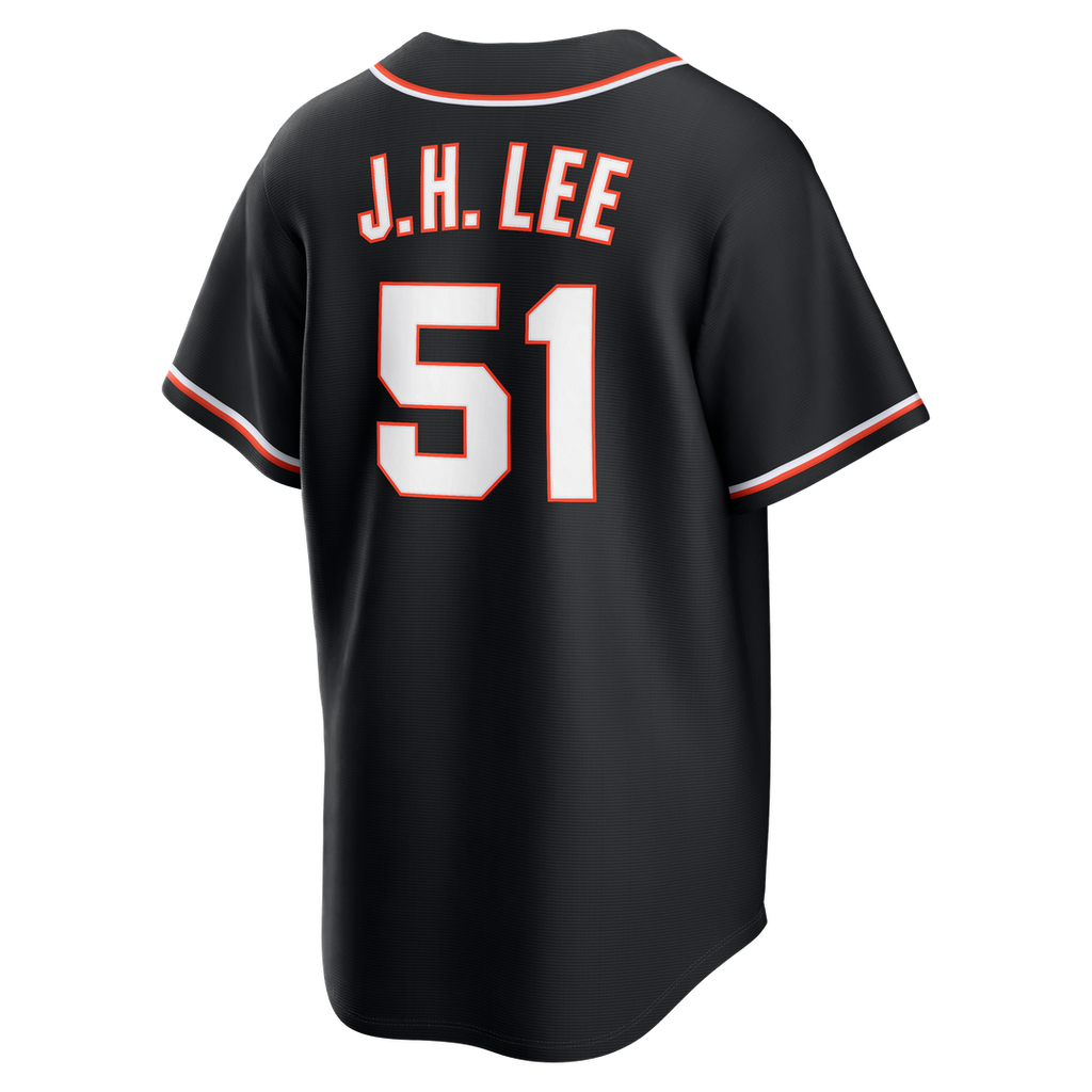 San Francisco Giants Jung Hoo Lee Nike Fashion Replica Black Out Jersey