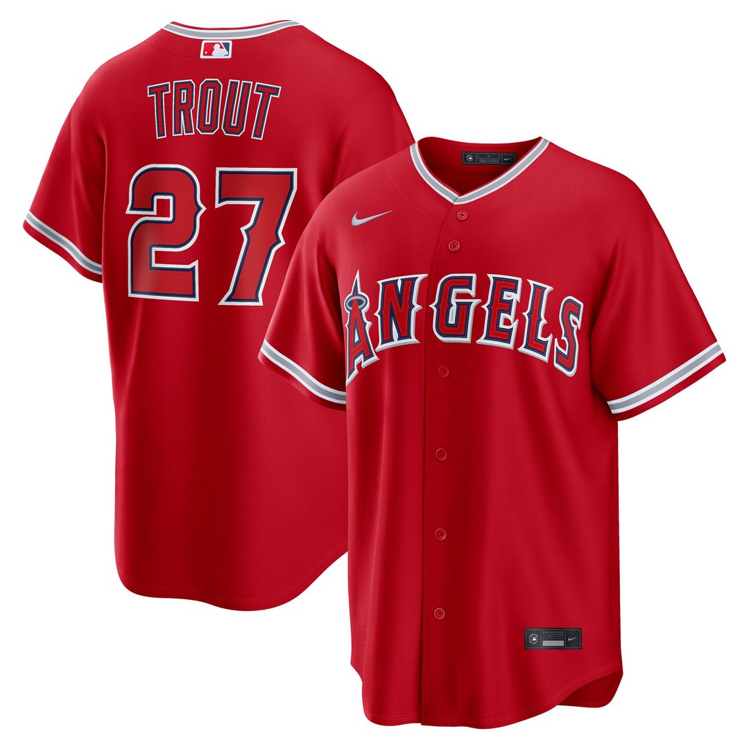 Los Angeles Angels Mike Trout Nike Alternate Replica Jersey - White