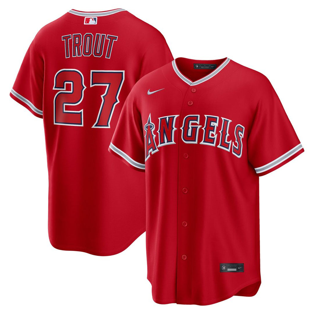 Los Angeles Angels Mike Trout Nike Alternate Replica Jersey - Red