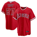 Los Angeles Angels Mike Trout Nike Alternate Replica Jersey - Red