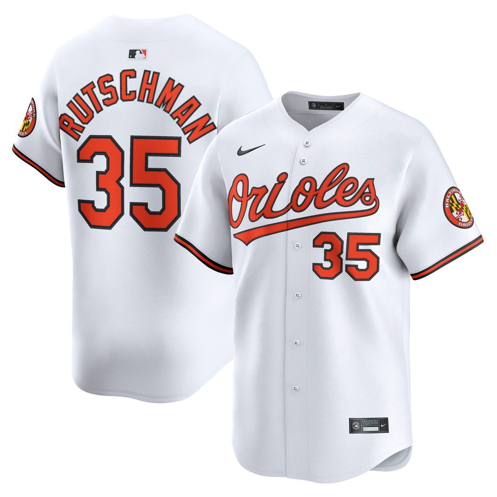 Baltimore Orioles Adley Rutschman Nike Home Limited Player Jersey - White