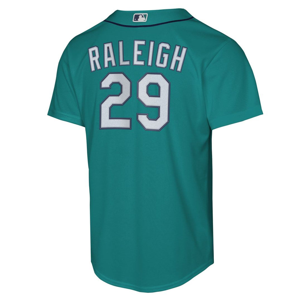 Seattle Mariners Cal Raleigh Nike Youth Alternate Replica Jersey - Teal