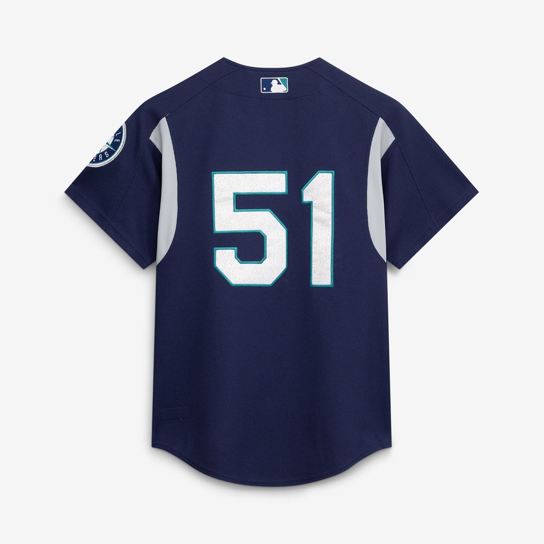 Seattle Mariners Ichiro Suzuki Mitchell & Ness Cooperstown Batting Practice Jersey - Navy