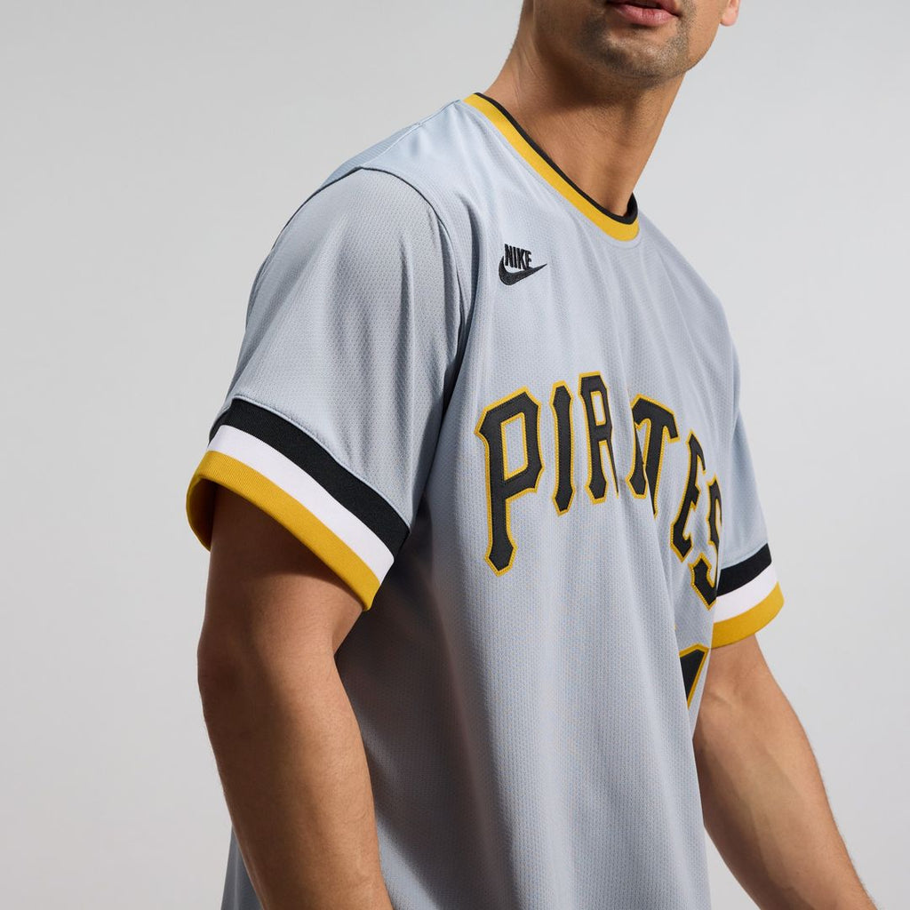 Pittsburgh Pirates Roberto Clemente Nike Throwback Cooperstown Limited Jersey - Gray