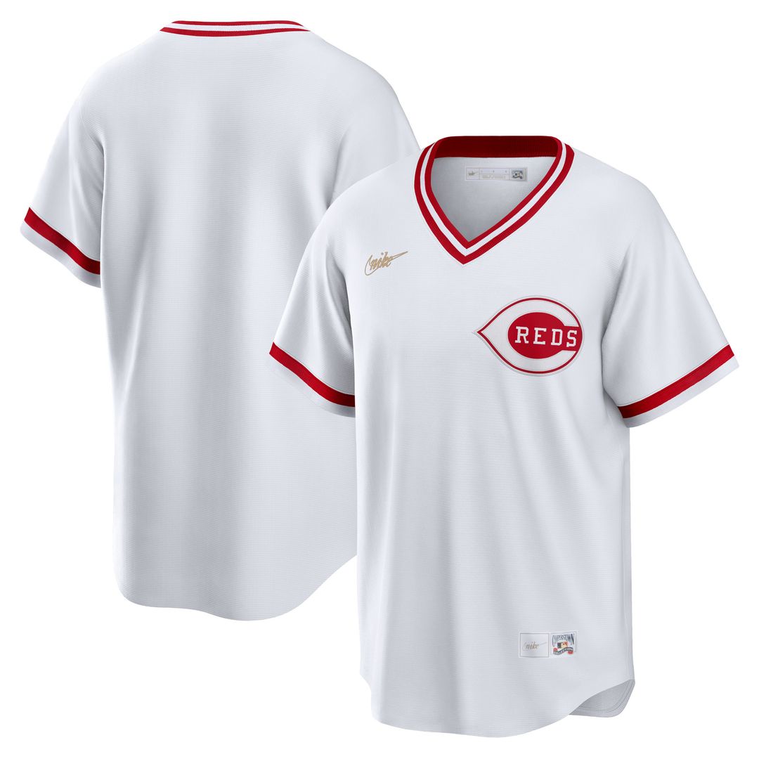 Cincinnati Reds Nike Home Cooperstown Team Jersey - White