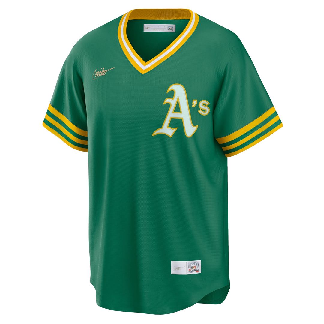 Athletics Reggie Jackson Nike Road Cooperstown Player Jersey - Kelly Green