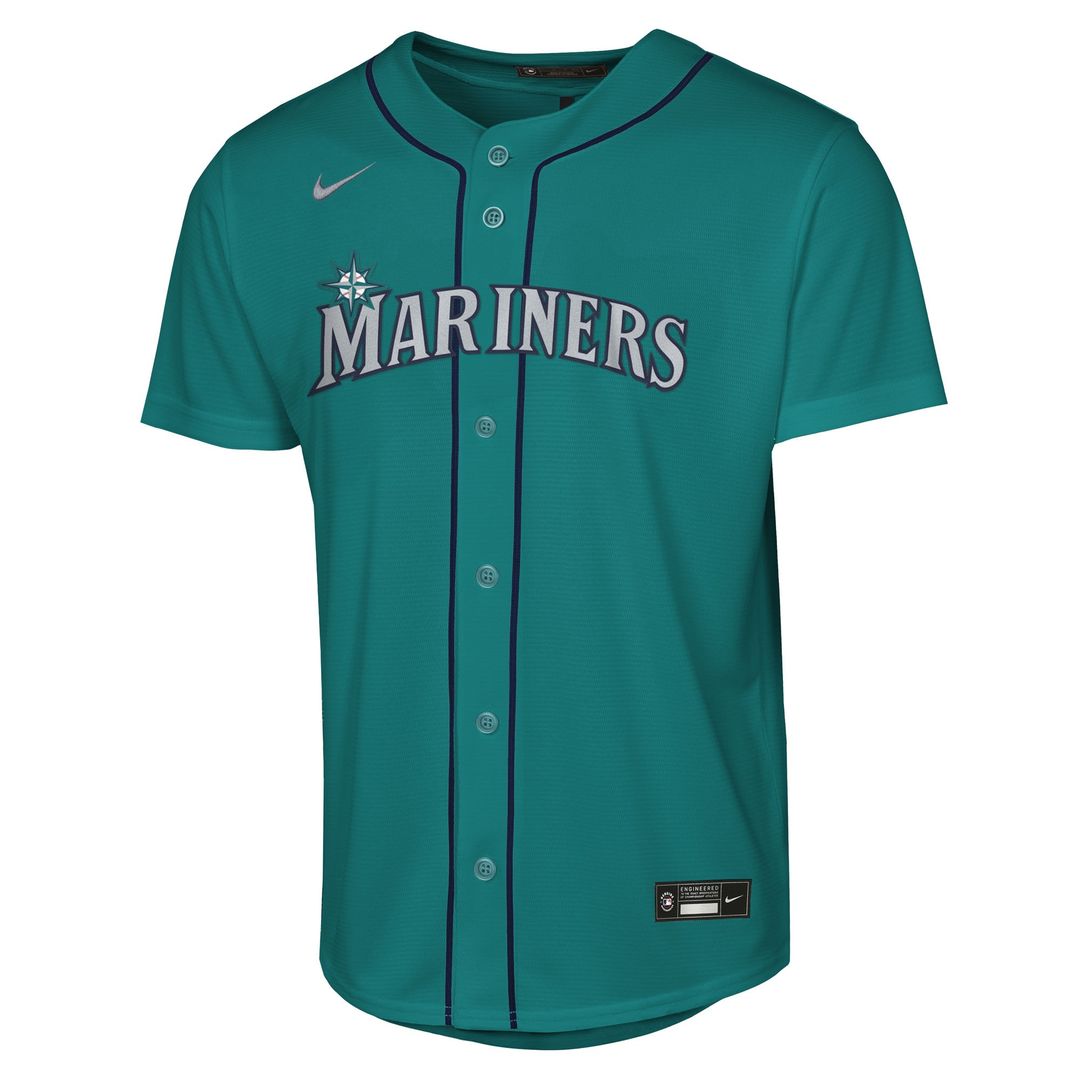 Seattle Mariners Cal Raleigh Nike Youth Alternate Replica Jersey - Teal