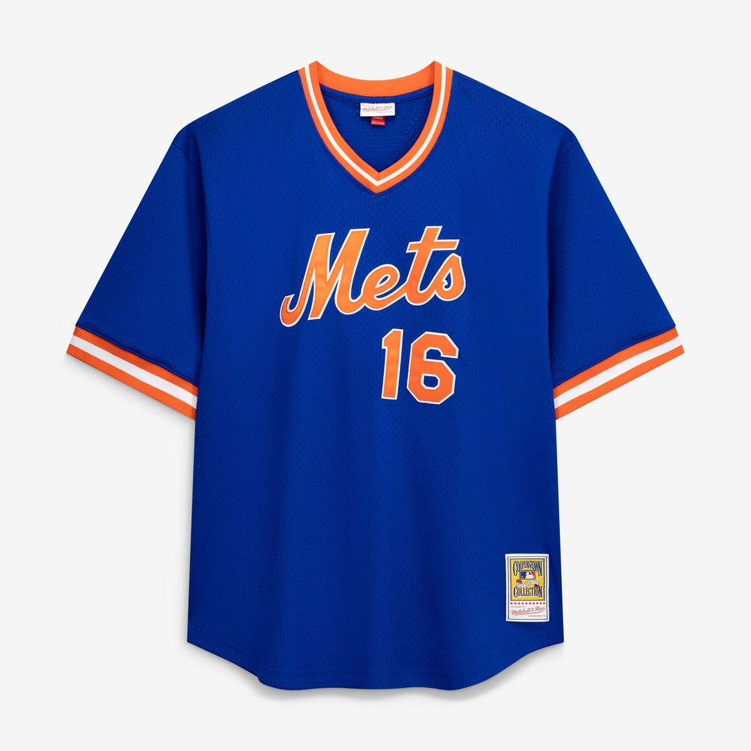 New York Mets Dwight Gooden Profile Big & Tall Cooperstown Mesh Batting Practice Jersey - Royal