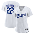 Los Angeles Dodgers Clayton Kershaw Nike Women's Home 2025 World Series Champions Replica Jersey - White