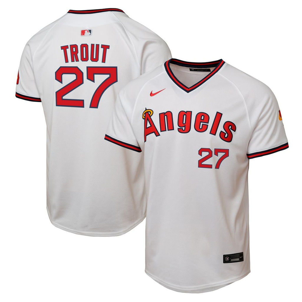 Los Angeles Angels Mike Trout Nike Youth Alternate 2 Limited Player Jersey - White