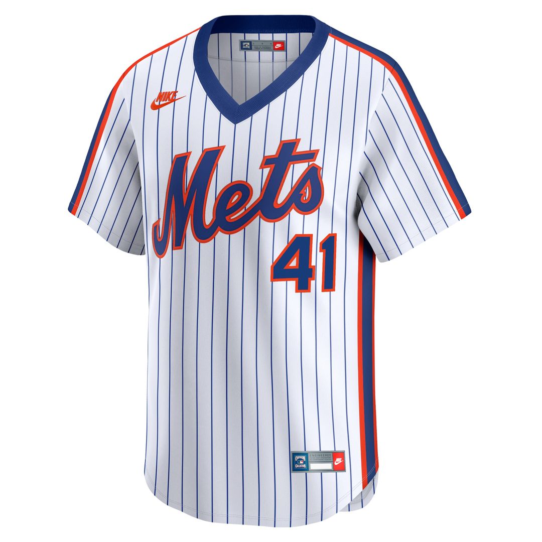 New York Mets Tom Seaver Nike Throwback Cooperstown Limited Jersey - White