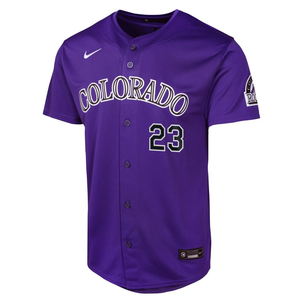 Colorado Rockies Kris Bryant Nike Youth Alternate Limited Player Jersey - Purple