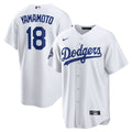 Los Angeles Dodgers Yoshinobu Yamamoto Nike 2025 World Series Champions Home Replica Jersey - White
