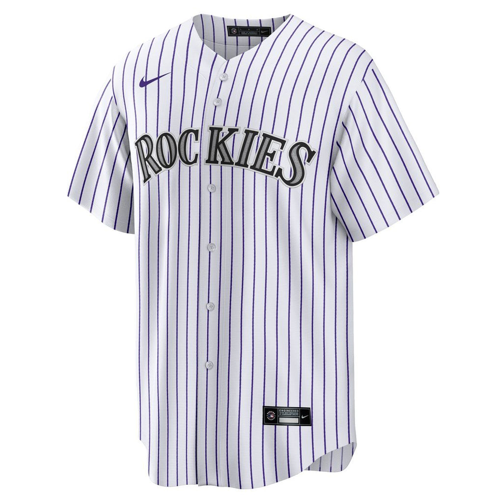 Colorado Rockies Jordan Beck Nike Home Replica Jersey - White