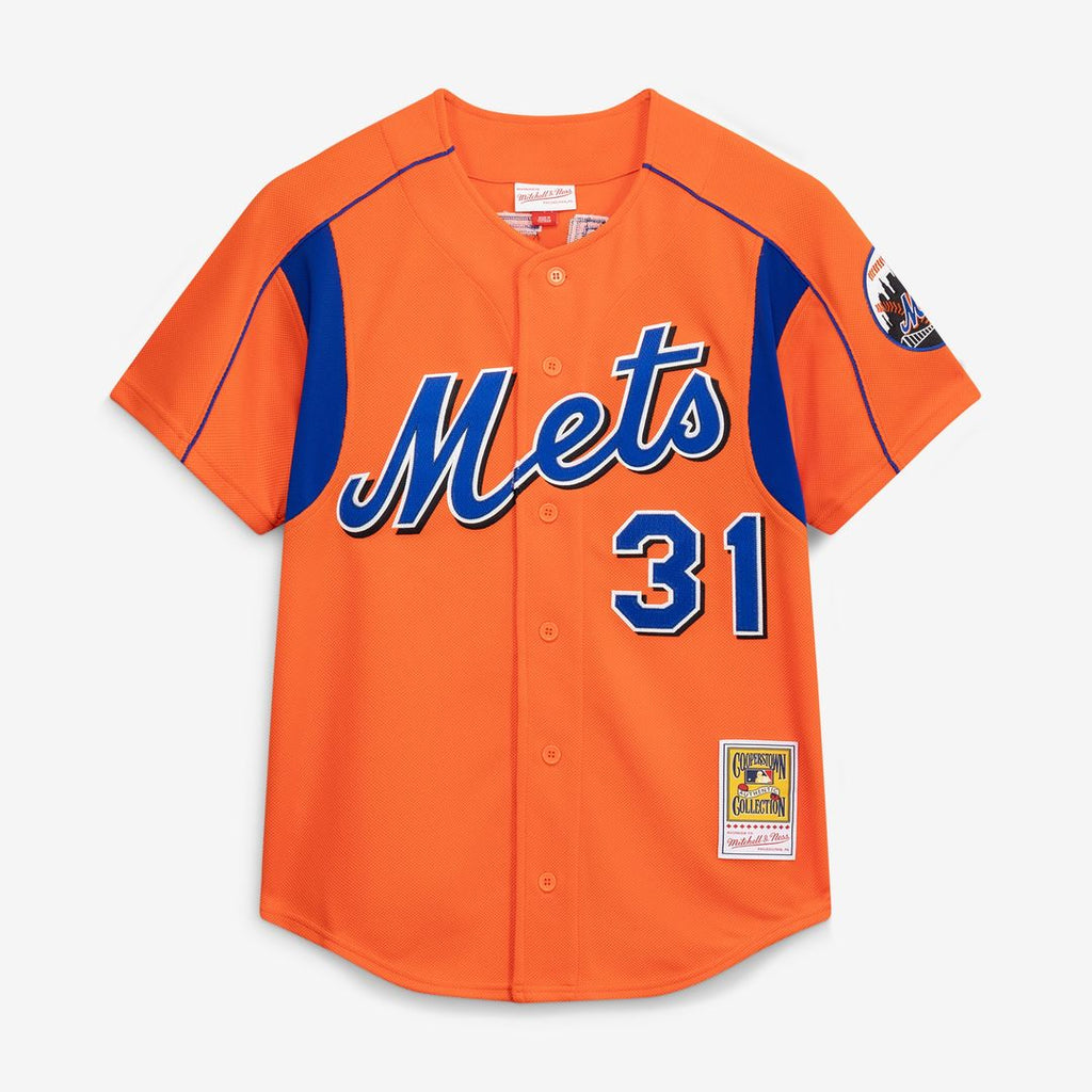 New York Mets Mike Piazza Mitchell & Ness Cooperstown Mesh Batting Practice Button - Up Jersey - Royal