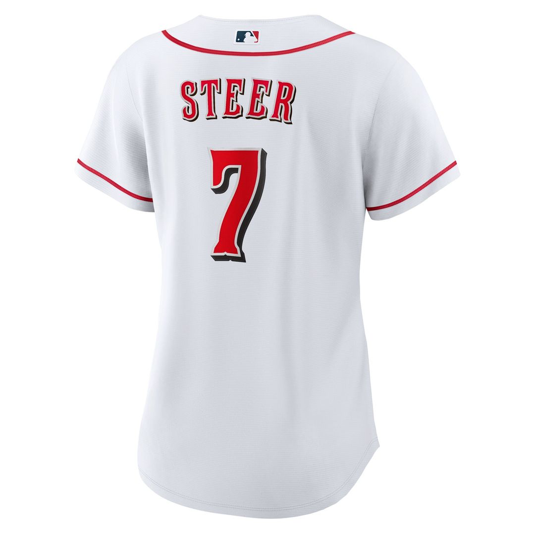 Cincinnati Reds Spencer Steer Nike Women's Home Replica Jersey - White