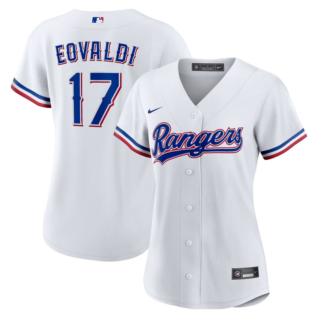 Texas Rangers Nathan Eovaldi Nike Women's Home Replica Jersey - White
