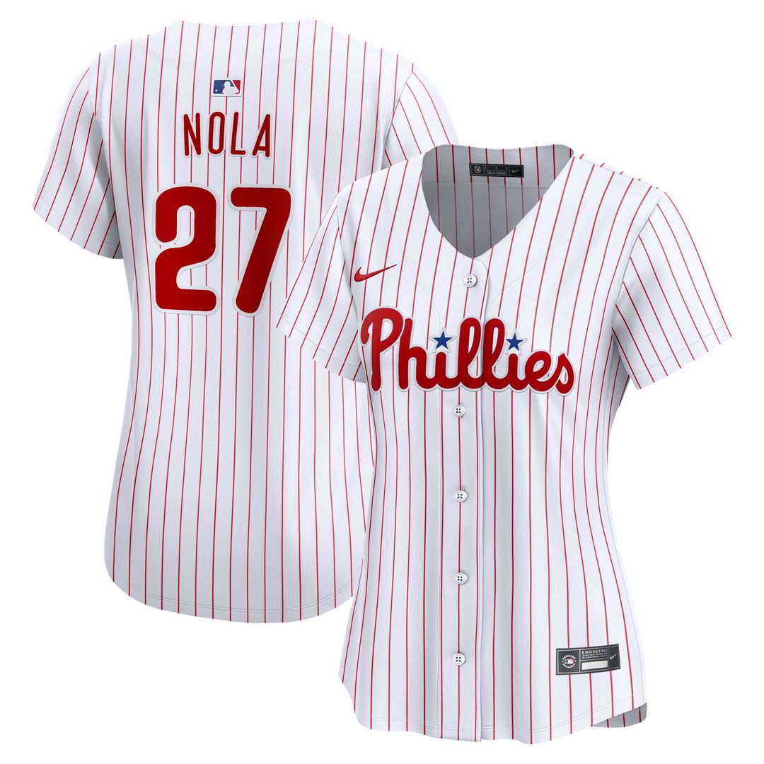 Philadelphia Phillies Aaron Nola Nike Women's Home Limited Player Jersey - White